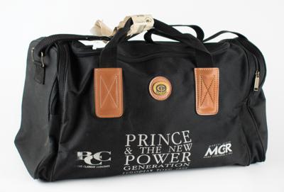 Lot #3595 Prince 1992 World Tour Duffle Bag, Itinerary, and Passes - Image 1