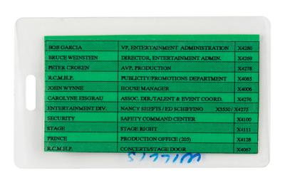 Lot #3629 Prince 1993 Radio City Music Hall/Grolier Mansion Pass and Invitation - Image 3