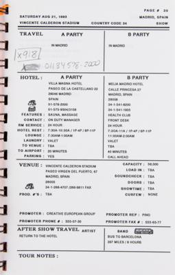 Lot #3635 Prince 1993 Act II Europe Tour Book - Image 3