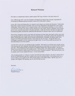 Lot #3533 Prince The Black Album (Incredibly Rare First Pressing, Still Sealed) - Image 8