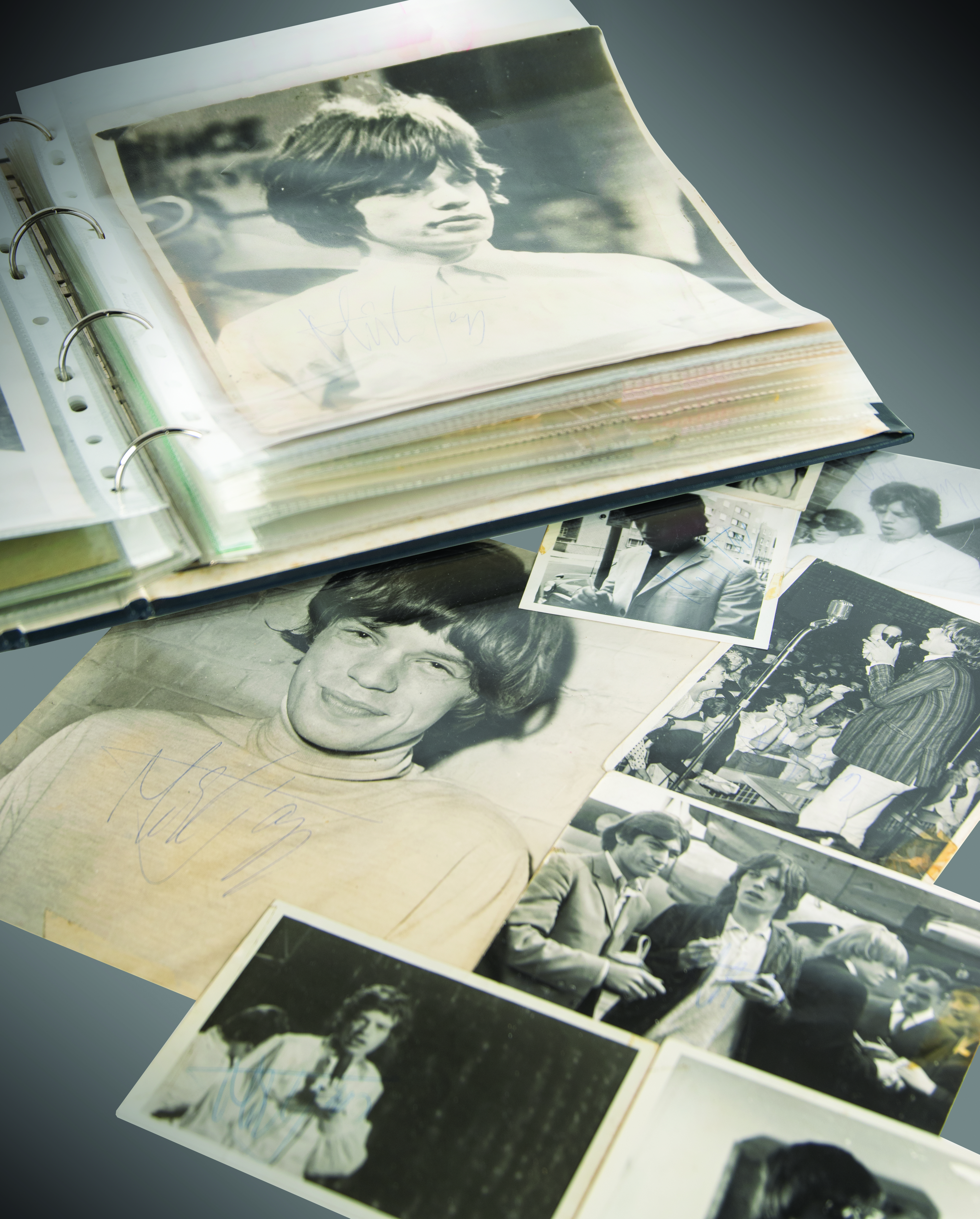 Lot #3072 Rolling Stones Signed Candid Photograph