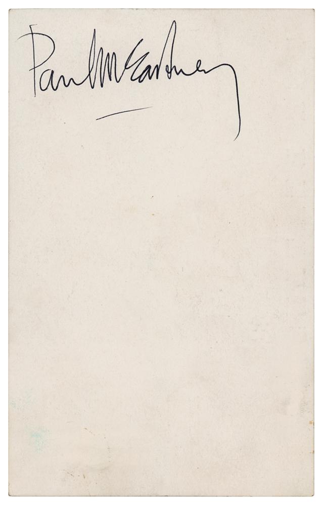 Beatles: Paul McCartney Signature | RR Auction