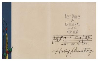 Lot #401 Harry Armstrong Autograph Musical Quotation Signed - Image 1