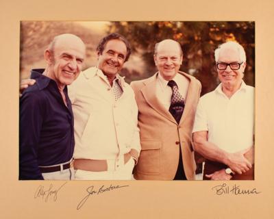 Lot #906 Bill Hanna, Joe Barbera, and Alex Lovy Signed Photograph - Image 1