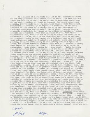 Lot #306 Philip K. Dick Typed Letter Signed - Image 1