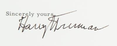 Lot #69 Harry S. Truman Typed Letter Signed - Image 3