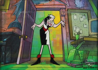 Lot #881 Cruella De Vil production cel from 101 Dalmatians: The Series - Image 1