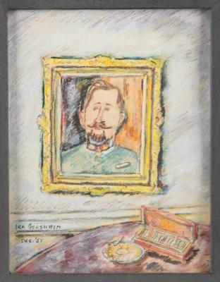Lot #373 Ira Gershwin Original Artwork - Image 1