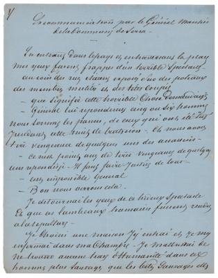 Lot #312 Alexandre Dumas, pere (2) Handwritten Manuscripts - Image 1
