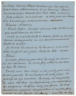 Lot #312 Alexandre Dumas, pere (2) Handwritten Manuscripts - Image 4