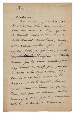 Lot #317 Victor Hugo Autograph Letter Signed - Image 1