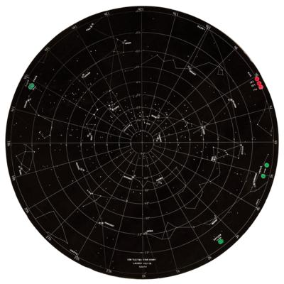 Lot #261 John Young's Apollo 11 Training-Used 'CSM TLC/TEC' Star Chart: John Young's training-used constellation chart, with 'hoax' stars honoring the late Apollo 1 crew - Image 2