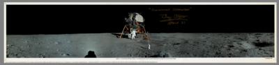 Lot #225 Buzz Aldrin Panoramic Signed Photograph - Image 1