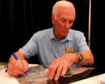 Lot #234 Gene Cernan Oversized Signed Photograph - Image 6
