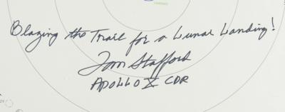 Lot #222 Tom Stafford Signed Apollo 10 Translunar/Transearth Trajectory Plotting Chart - Image 2