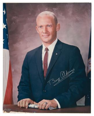 Lot #235 Buzz Aldrin Oversized Signed Photograph - Image 1