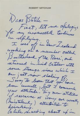 Lot #580 Robert Mitchum Autograph Letter Signed - Image 1