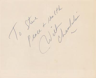 Lot #503 Wilt Chamberlain Twice-Signed Photograph - Image 2