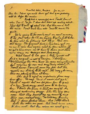 Lot #329 John Steinbeck (4) Autograph Letters Signed on Vietnam War - Image 11