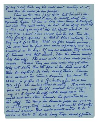 Lot #329 John Steinbeck (4) Autograph Letters Signed on Vietnam War - Image 4