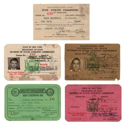 Lot #643 Boxers (6) Vintage State License Cards - Image 2