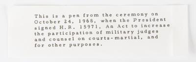 Lot #50 Lyndon B. Johnson Bill Signing Pen - Image 3