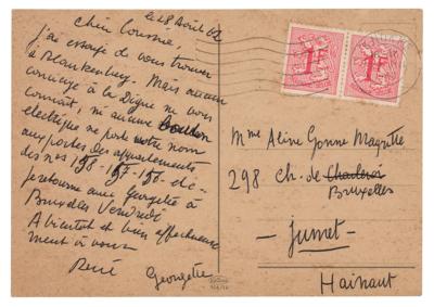 Lot #267 Rene Magritte Autograph Letter Signed - Image 1