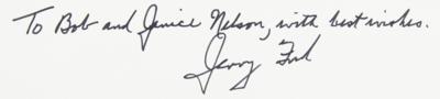 Lot #45 Gerald Ford Signed Photograph - Image 2