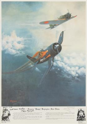 Lot #199 Pappy Boyington Signed Print - Image 1