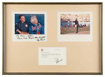 Lot #29 George Bush Signed Photograph and Typed Letter Signed - Image 1