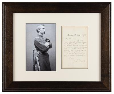 Lot #195 Joshua Lawrence Chamberlain Autograph Letter Signed - Image 1
