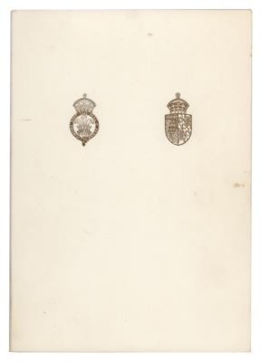 Lot #88 Princess Diana and King Charles III Signed Christmas Card (1985) - Image 2