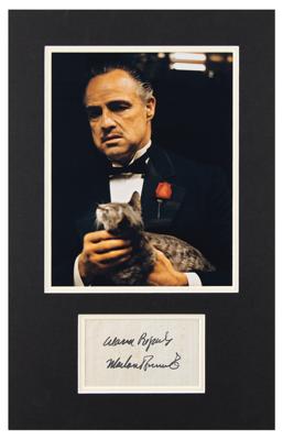 Lot #498 Marlon Brando Signature - Image 1