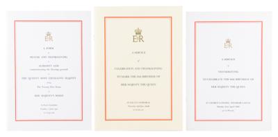 Lot #176 Queen Elizabeth II (4) Original Programs - Image 2