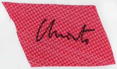 Lot #291 Christo Signed Photograph and Fabric - 'Surrounded Islands' - Image 1
