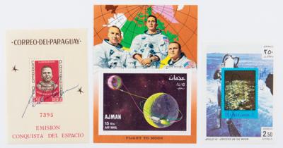 Lot #214 Astronauts Signed 'Sieger' Stamp Collection (20) - Image 3
