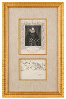 Lot #81 Robert Devereux, 2nd Earl of Essex Letter Signed - Image 1