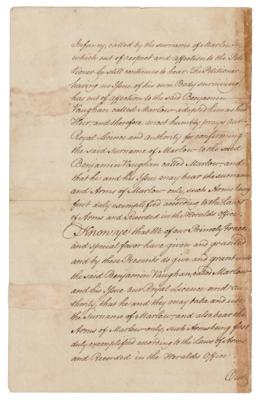 Lot #156 King George III Document Signed - Image 2