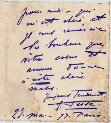 Lot #524 Eleanora Duse Autograph Letter Signed - Image 2