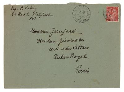 Lot #361 Paul Valery Autograph Letter Signed - Image 2