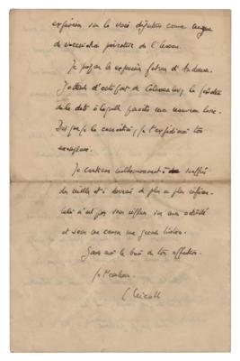 Lot #111 Charles Nicolle Autograph Letter Signed - Image 4