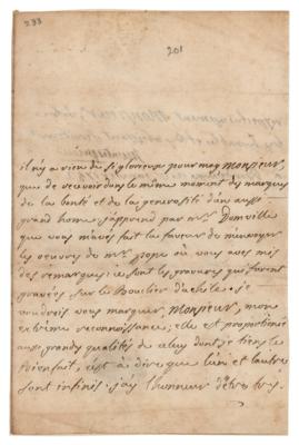 Lot #113 Montesquieu Letter Signed to William Warburton - Image 1