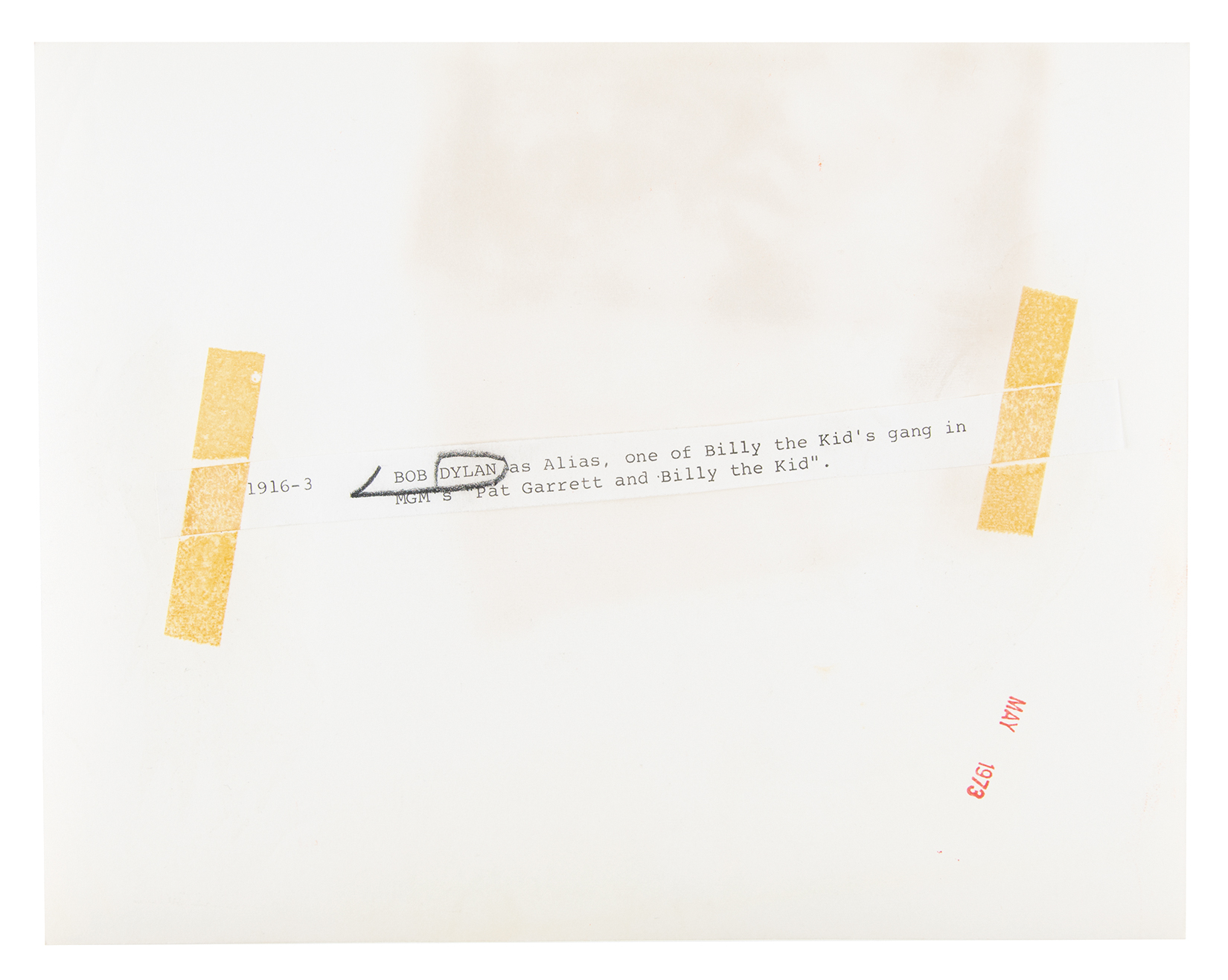 Lot #387 Bob Dylan Signed Photograph - Image 2