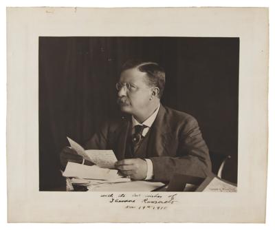 Lot #16 Theodore Roosevelt Oversized Signed Photograph - Image 1