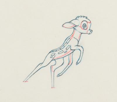 Lot #846 Bambi production drawing from Bambi Production Drawing - Image 1