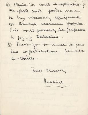 Lot #83 King Charles III Autograph Letter Signed on Diana's Pregnancy - Image 2