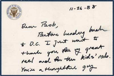 Lot #30 George Bush Autograph Letter Signed as Vice President - Image 1