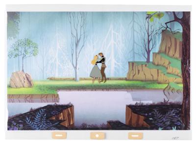 Lot #749 Briar Rose and Prince Phillip production cel from Sleeping Beauty Production Cel - Image 2