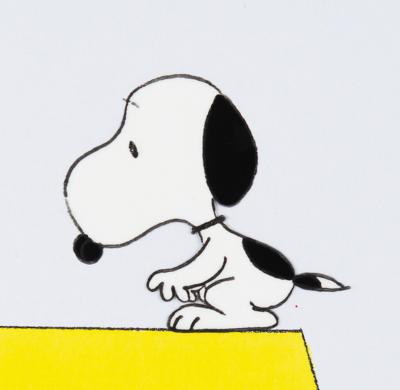 Lot #912 Snoopy production cel from The Charlie Brown and Snoopy Show Production Cel - Image 2