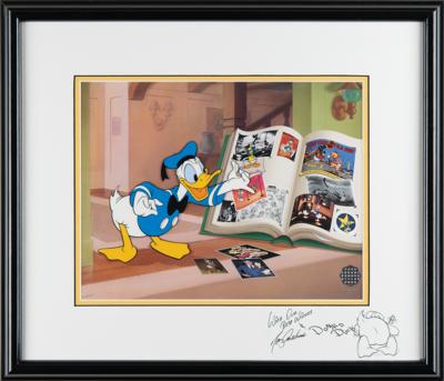 Lot #771 Donald Duck color model production cel used for the Donald's Memory Book sericel - Image 3